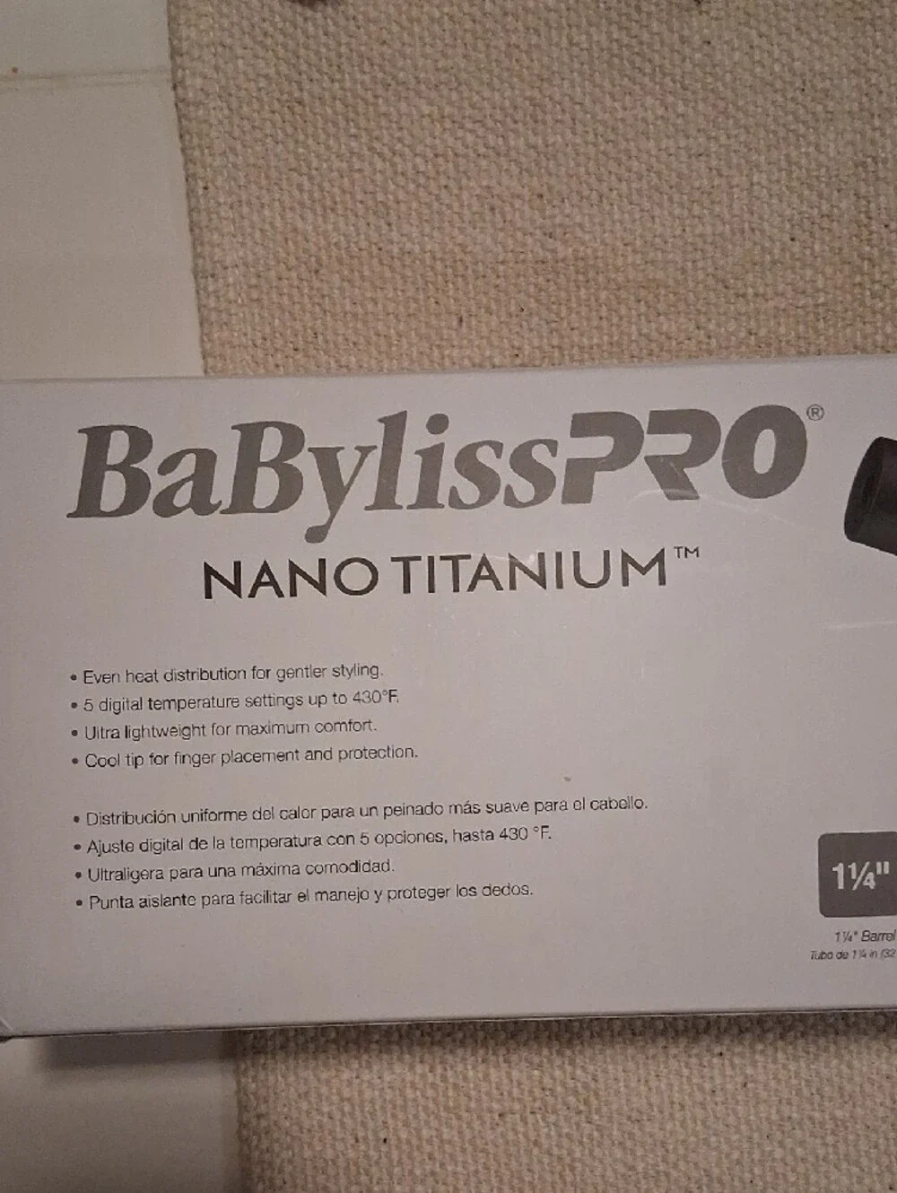 BNIB BaBylissPRO Nano Titanium 1¼